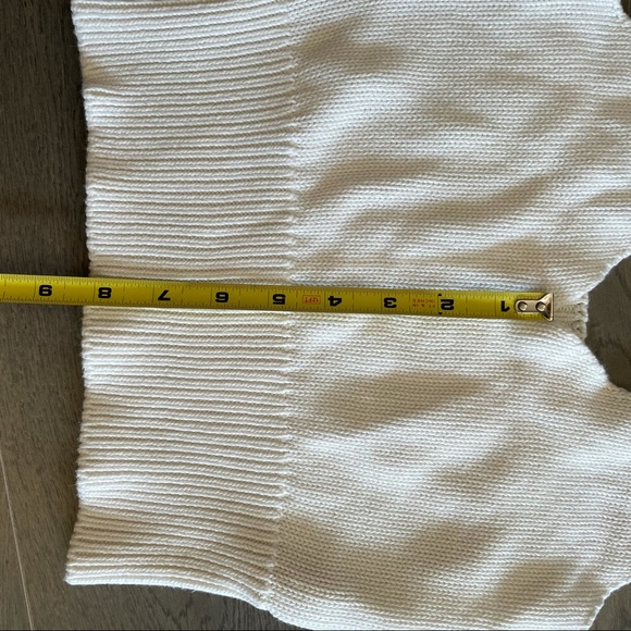 Made in Italy white crop top (Sz XS) - Picture 7 of 8